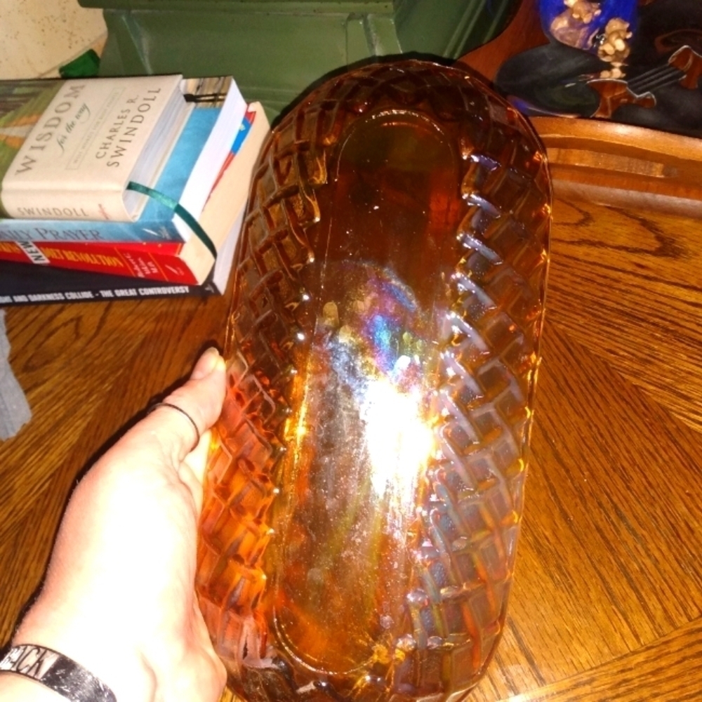 Vintage Indiana Glass Carnival Glass Dish - Picture 3 of 3